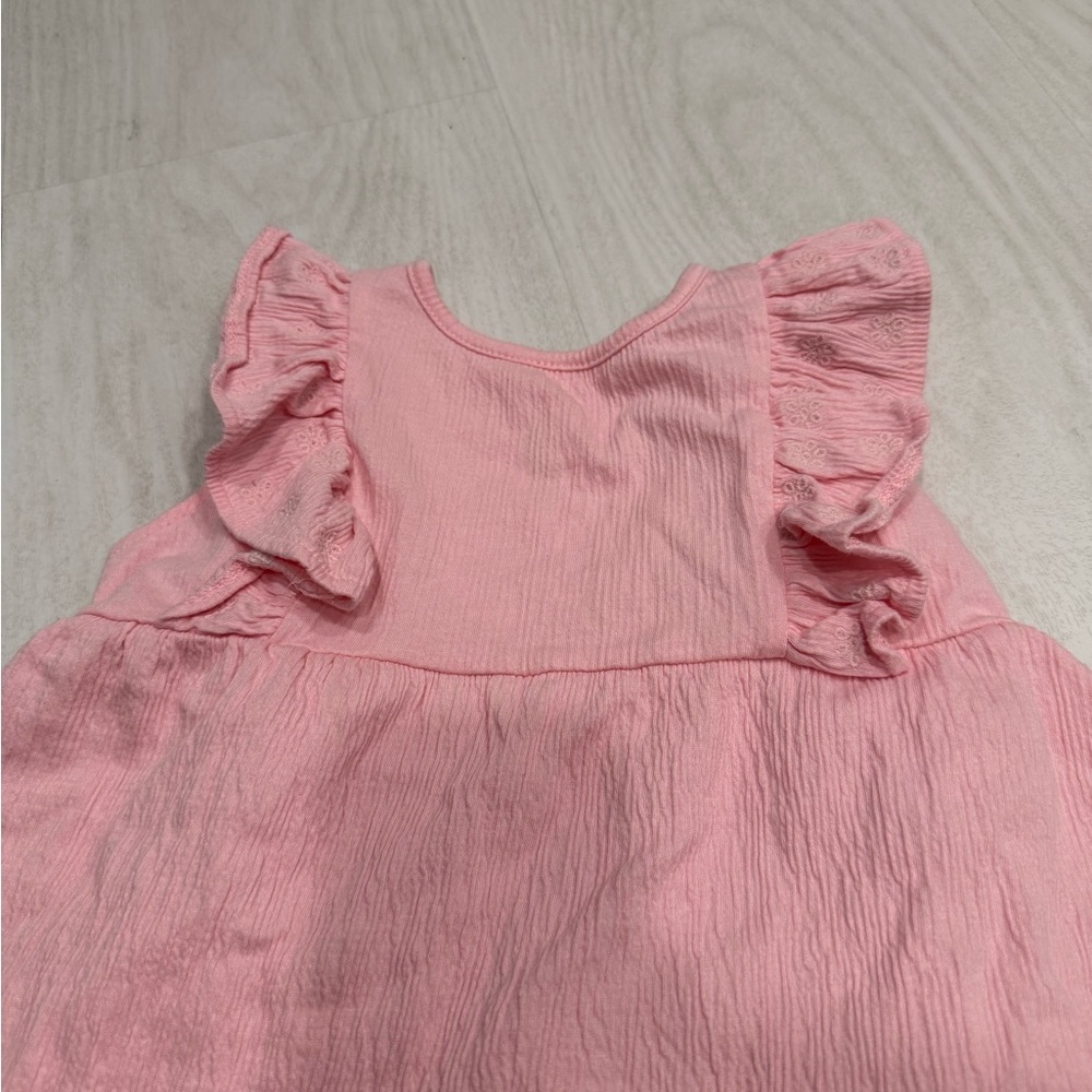 Little Me Pink Ruffled 2 piece set - Picture 2 of 3